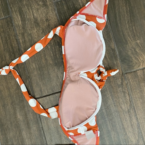 Gibson & Latimer Orange Polka Dot Swimsuit… - Picture 6 of 7